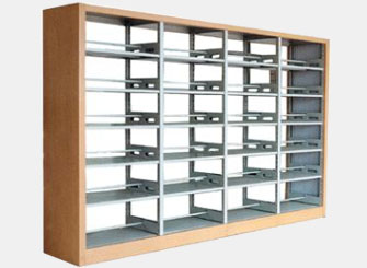 鋼木結合四節圖書館書架